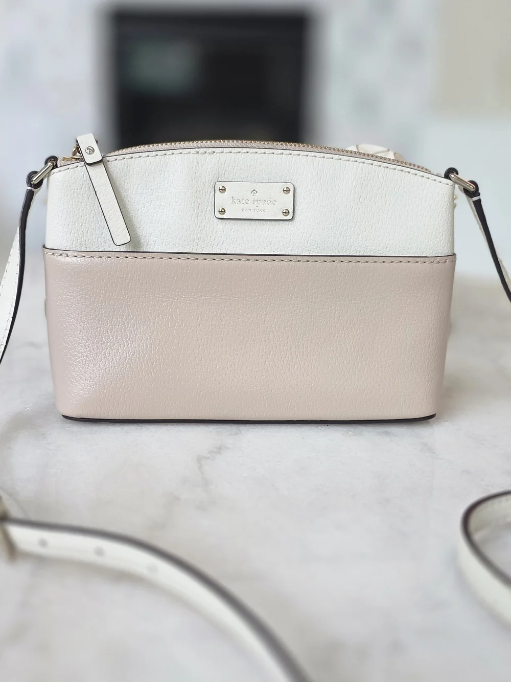Kate Spade New York Grove Street Millie Colorblock Crossbody Cream Tan